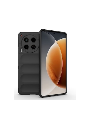 Adige Tecno Camon 30 4g Uyumlu Kılıf Etnik Optimum Silikon Siyah