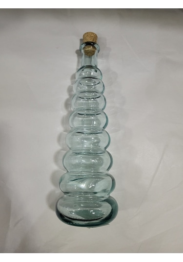 San Miguel Boğumlu Yağ Şişesi 400cc Cam İspanyol Mutfak Yağdanlık