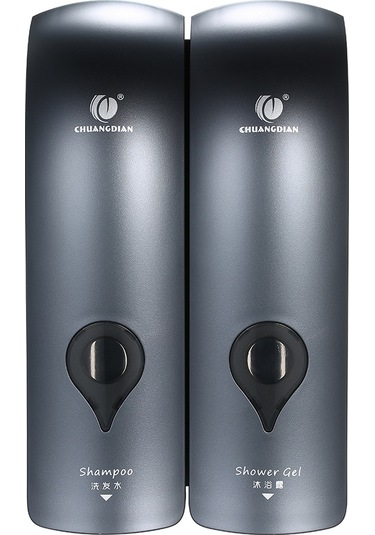 Chuangdıan Sabunluk 300 Ml 2 Hıçbır Sondaj Duvara Monte Çift,gri Diğer