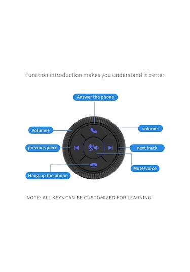 Sones Dqx-999a Çok Fonksiyonlu Direksiyon Düğmesi Denetleyici Araç Dvd Ekranı Kablosuz Uzaktan Kumanda Gümüş