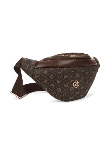 Newish Polo Kadın Desenli Çapraz Omuz Askılı Bel Ve Omuz Çantası 2 Adet New345- Bej - Kum