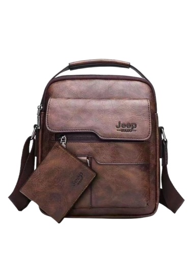 Büyük Kapasiteli Erkek İş Gündelik Kombin Çantası-kahverengi Kahverengi