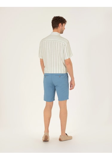 Pierre Cardin Erkek Koyu Mavi Şort / Bermuda 50264863-vr032 Koyu Mavi