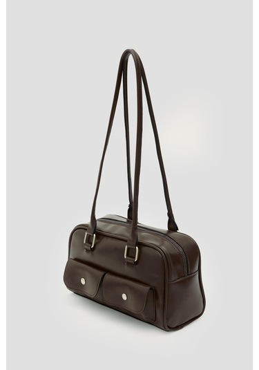 Rhan Retro Baget Çantası Kahve Kahve