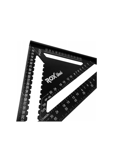 Rox Wood 0089 Alüminyum Üçgen Marangoz Gönye 305 x 430  Mm
