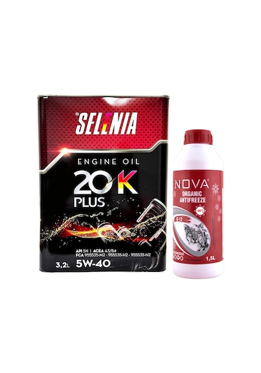 Petronas Selenia Wr Wide Range 5W-40 Motor Yağı 3.2 L + Antifriz