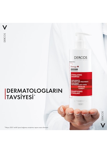 Vichy Dercos Energy+ Saç Dökülmesine Karşı Şampuan 400 ML