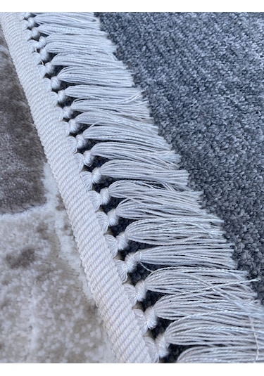 Mavi Vizon Gül Kurusu 150x150 Kesme Akrilik Halı