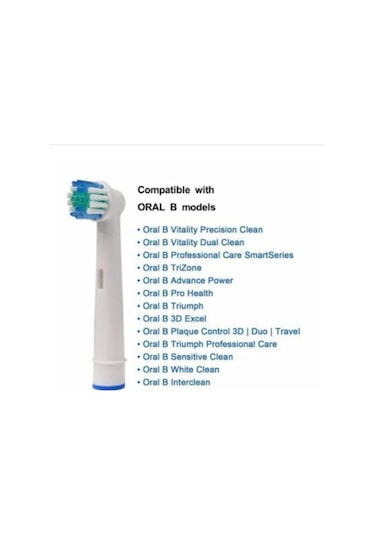 Oral-B Uyumlu Şarjlı Diş Fırçası Yedek Başlık 4 Adet