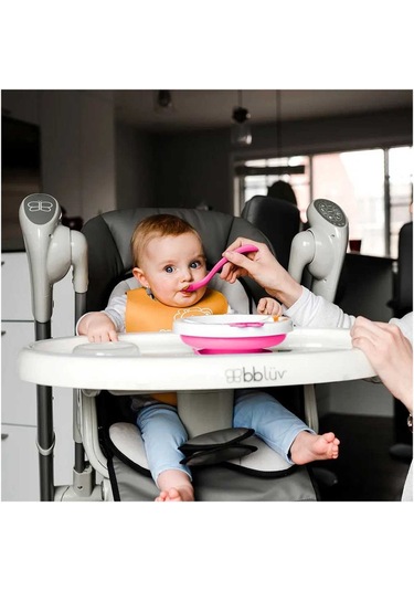 Bblüv Plato Sıcak Su Hazneli Mama Tabağı Pembe