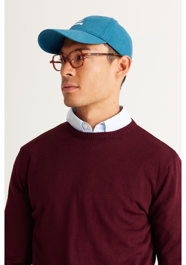 Altinyildiz Classics Erkek Bordo Standart Fit Normal Kesim Bisiklet Yaka Triko 4A4923100001BRDXXL Bordo