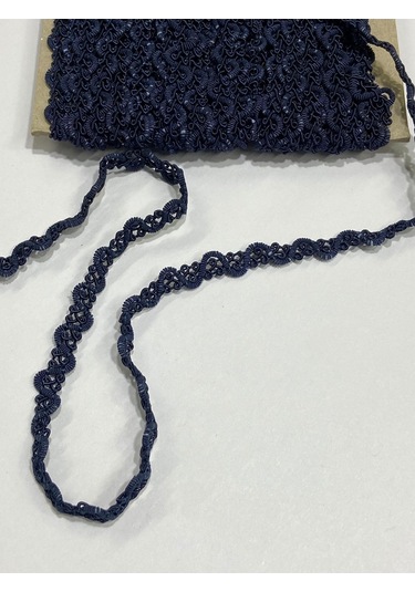 Dekoratif Sutaşı Şerit / Seccade Bohça Harcı /20 Metre Lacivert