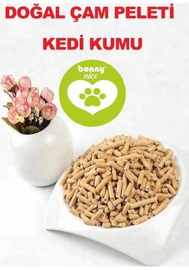 Bonny Nice Doğal Çam Peleti Kedi Kumu 10 KG 20 L