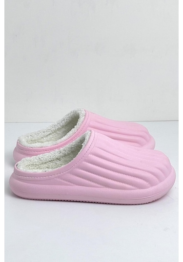 Modafrato Flora Kapalı Içi Yünlü Unisex Ev Terliği Kışlık Terlik