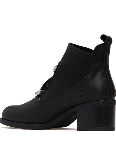 Mammamia Kadın Hakiki Deri Topuklu Günlük Bot 25k D25kb-1805 Z Siyah Siyah