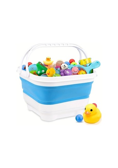 Fastbuy Challenger Gri Katlanabilir Hızlı Kuruyan Banyo Oyuncak Organizatörü Çıkarılabilir Tabanlı Gri