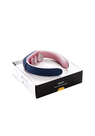 Xindoker Üç Başlı Akıllı Boyun Masaj Cihazı - Elektrikli Şok Dalgalı Isıtmalı Abs+silikon Boyun Bakıcısı Mavi Şarjlı Mavi