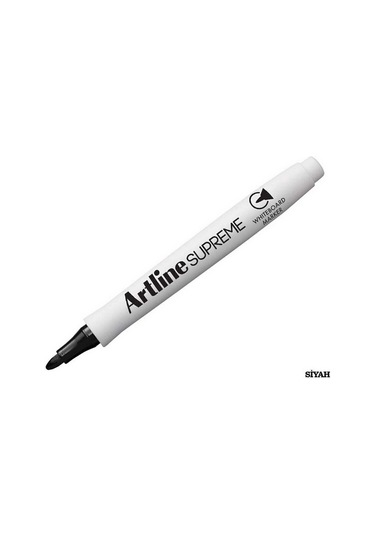 : Supreme Beyaz Tahta Markör Kalem : 1,5 Mm : Siyah Beyaz