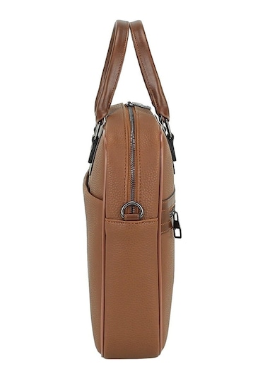 Case Club Taba Renk Evrak Çantası 15,6'' Laptop Bölmeli Taba