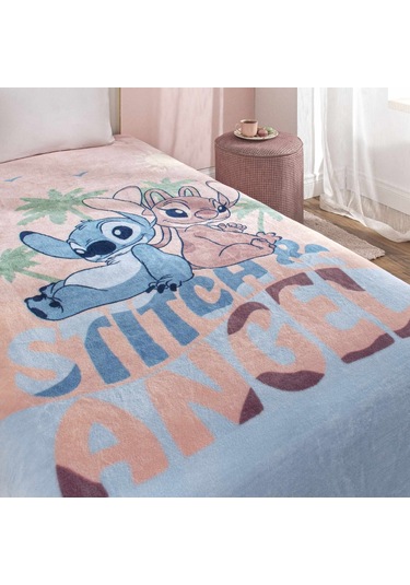 Lisanslı Disney Lilo&stitch Aloha Tek Kişilik Battaniye 000000001000051505 Çok Renkli