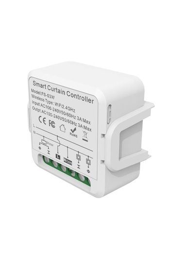 Pazly Tüyümlü Perde Anahtarı Zigbee Wi-fi Akıllı Anahtar Modülü, Ev, Otel, Apartman, Ofis İçin Zeka Ev Sistemi, Tuya App Desteği 1pcs Tuya App