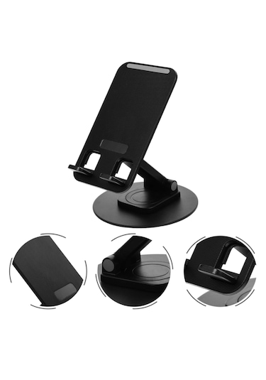 V10 Telefon Tutucu Telefon Tablet Standı Metal 360 Kaydırmaz