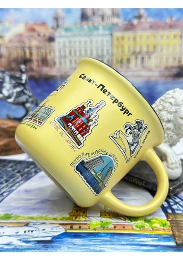 Bjorn Porselen Kupa, Saint Petersburg Hatırası 180 Ml 418368104 Gri