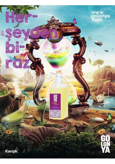 Golonya Karışım Kokulu Sprey Başlıklı Kolonya 1 L