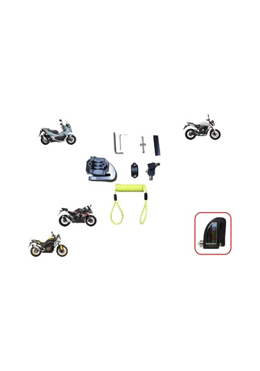 Disk Kilit Alarmlı Braketli - Rks Motor Tüm Modeller İçin