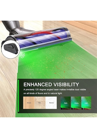 Abrg Elektrikli Süpürge Toz Işıkları Pet Toz Ekran Led Lamba Işık Altında Diğer