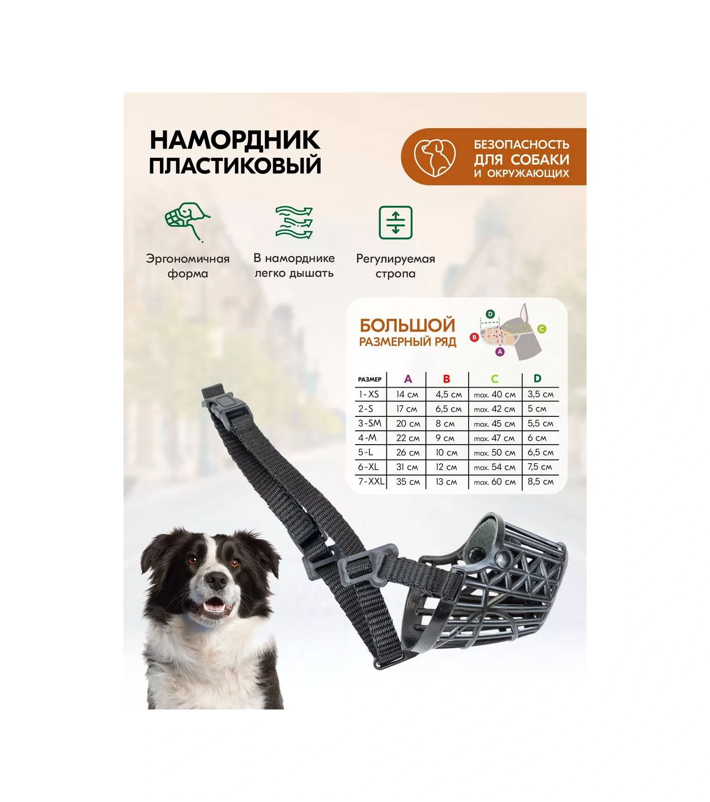 Pettails Siyah Plastik Irk, Küçük, Orta Ve Büyük Köpekler İçin Ağızlık 160448383