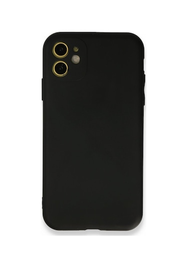 Apple Uyumlu iPhone 11 Kılıf First Silikon Siyah