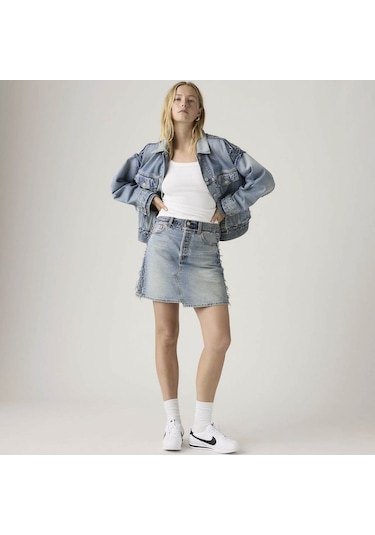 Levis Deconstructed Edge Mavi Kadın Etek 005q4-0000 Mavi