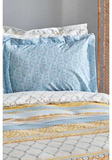 Karacahome Sarah Anderson Carlene Çift Kişilik Nevresim Takımı Sarı