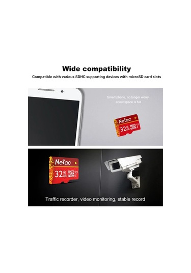 Springsun Netac Tf Güvenli Dijital Bellek Kartı U1 C10 Trafik Kaydedici İzleme Kamerası Cep Telefonu Depolama Kartı 32gb