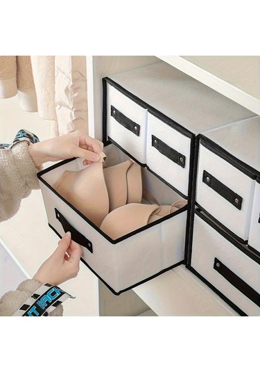 Dashanshop Beyaz 3 Çekmeceli Yumuşak Astarlı İç Çamaşırı Ve Çorap Saklama Organizatörü beyaz