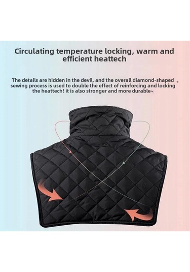 Skycity Kış Motosiklet Manzarası: Kalın Yün Döşeme, Rüzgar Engeli, Boyun Korumalı, Sıcaklık Sağlayan Siyah Universal Boy Tunik