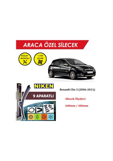 Renault Clio 3 Ön Silecek Takımı 2006-2011