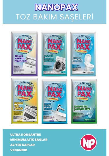 Banyo - Kireç Sökücü Toz Temizlik Saşesi 12 Adet X 20gr 12'li Set