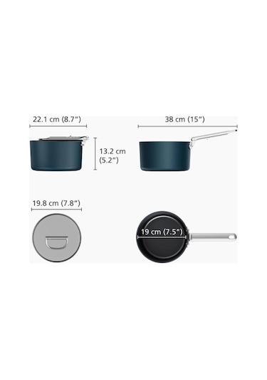 Jj Space 19 Cm Kapaklı Sos Tenceresi Renkli