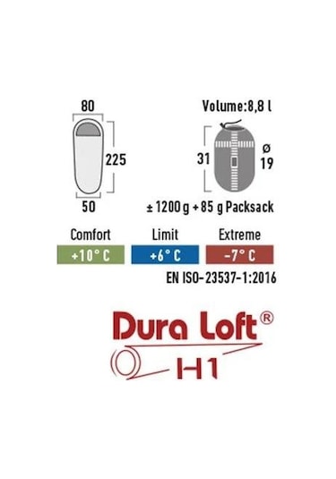 High Peak Lite Pak 1200 Uyku Tulumu -7 C 001