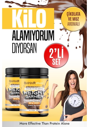 Bahar Kids Protein Besin Destekleyici Muz Ve Kakao Aromalı İştah- Açıcı 2'li Set