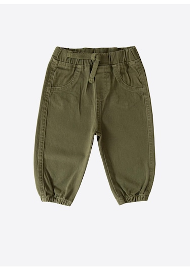 Kitikate Organik Gabardin Bebek Pantolon Yeşil Yeşil