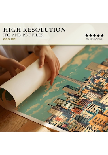 Japon Tokyo Posteri, Duvar Sanatı, Japon Duvar Sanatı