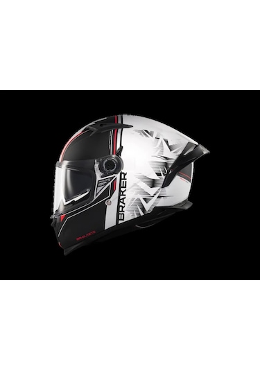 Mt Helmets Braker Sv Charm A1 Motosiklet Kaskı Beyaz - Siyah