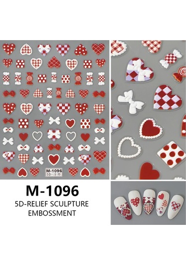 Nail Art Etiketler Çıkartmaları 5d Kabartmalı Kendinden Yapışkanlı Karikatür Çiçek Kelebek Yıldız Tırnak Çıkartmaları Tran-sarı