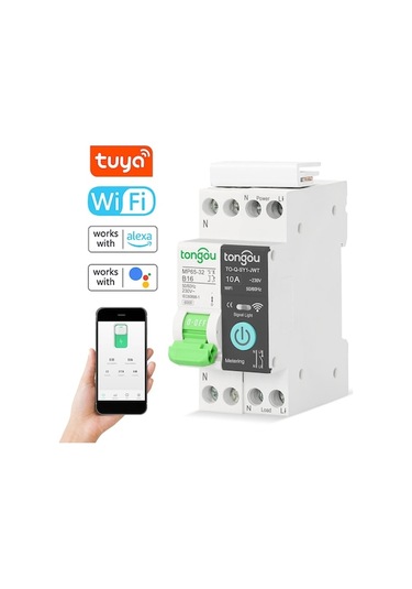 Tuya Wifi Akıllı Devre Kesici Kablosuz Uzaktan Kumandalar Mobil Telefon App Uzaktan Kumandaları Akıl