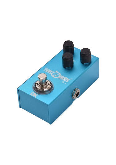 Ruicoo Gitar Gecikme Efekt Pedalı Metal Kasa 6.35mm Giriş/çıkış, Gecikme Süresi-volüm-ktekrar Kontrolü, Mavi Led, Doğru Pas-through Anahtarı