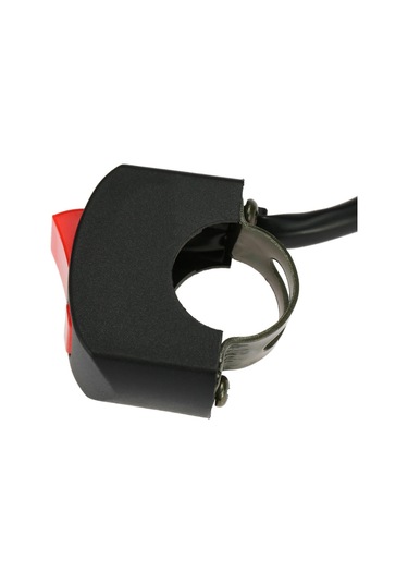 Evrensel Motosiklet Atv Bisiklet Gidon Işık Anahtarı Siyah Siyah