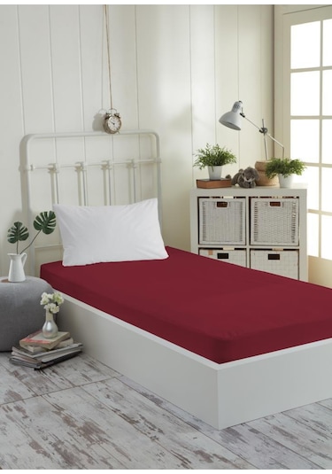 Decovilla Ruby Kırmızı Renkli Micro Fitted Sıvı Geçirmez Alez